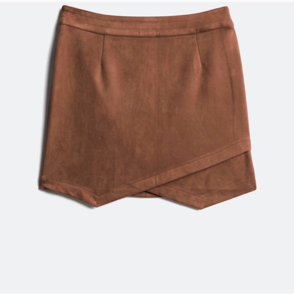 Steve Madden Asymmetrical Skirt Faux Suede size 14